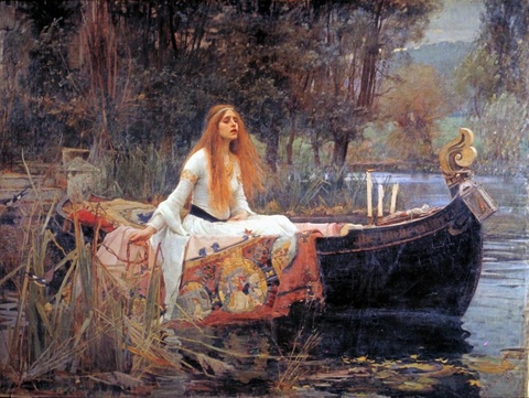 沃特豪斯-The Lady of Shalott 第1页