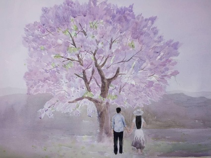 一树一树紫花开