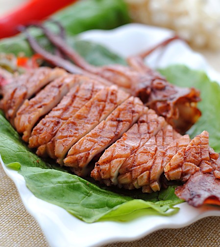 香烤鱿鱼金针卷卷怎么做?