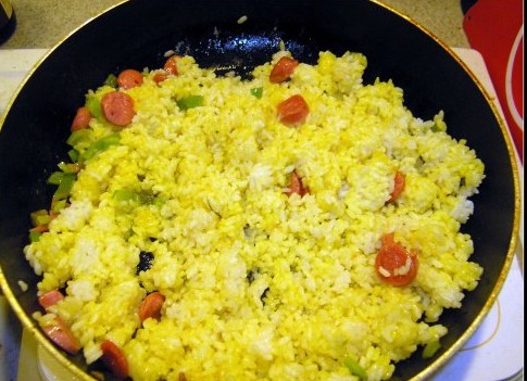 金包银炒饭怎么做?