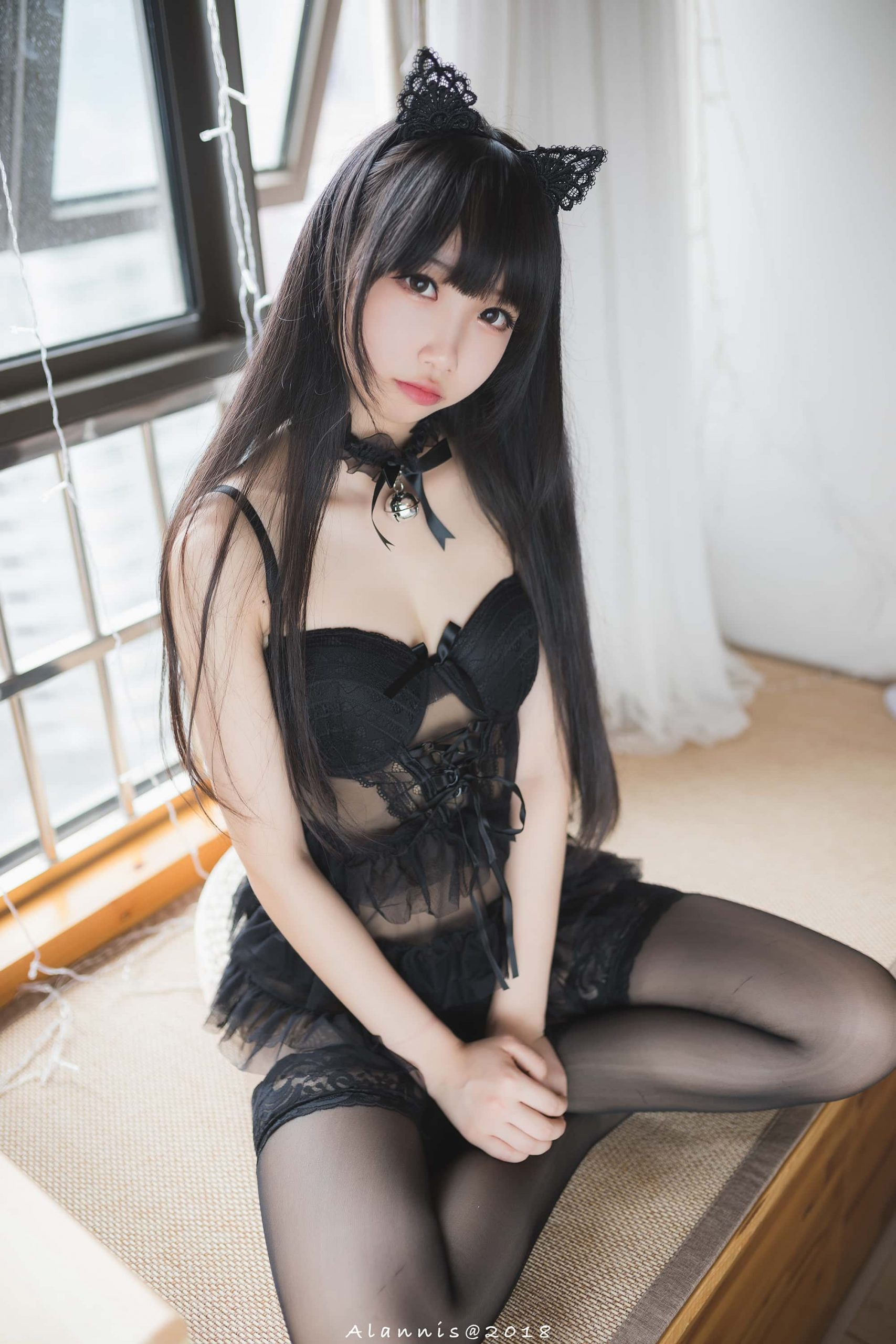 图片[2]-雪琪SAMA NO.029 黑猫 [22P1V-82MB]-美了么