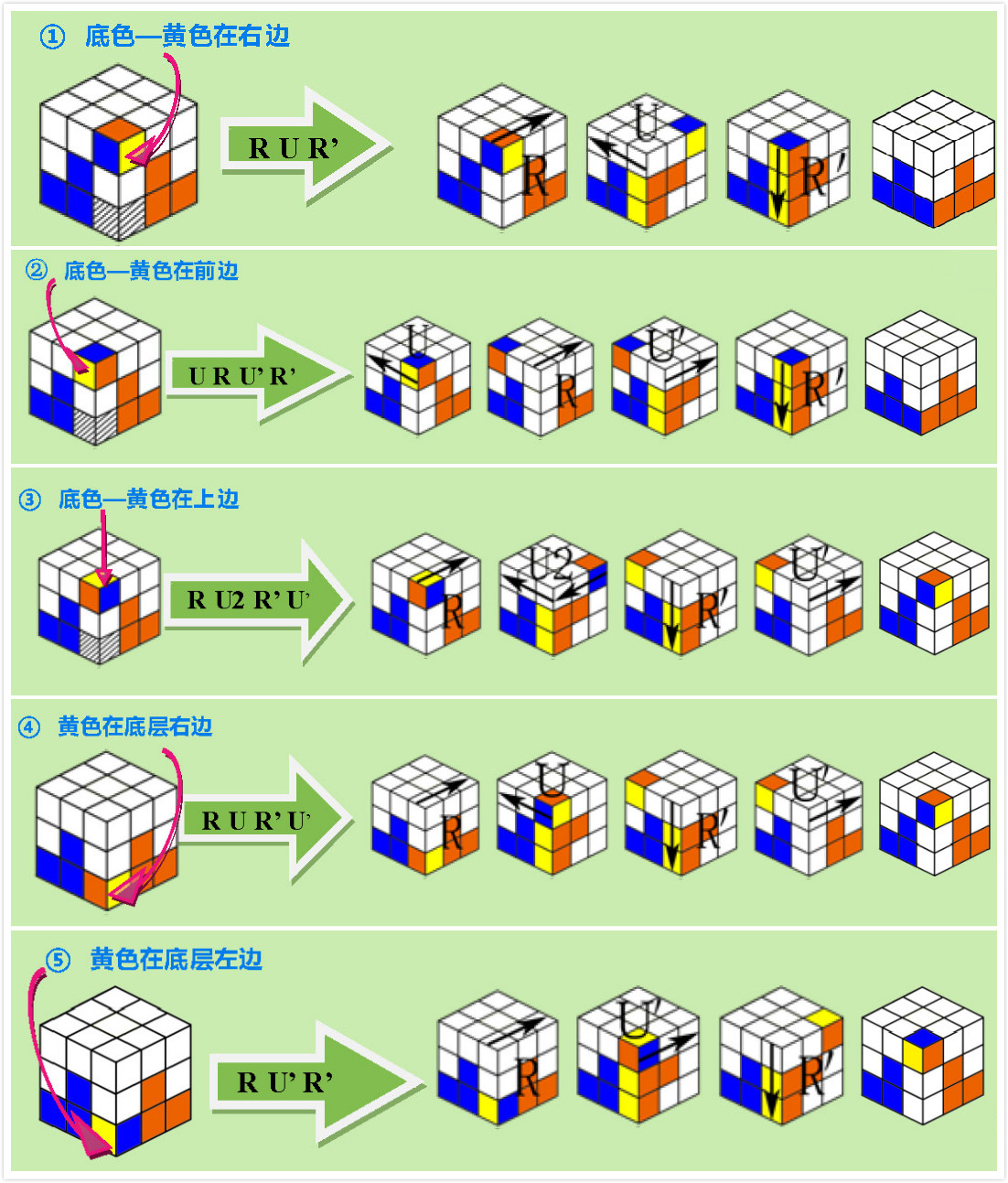 只要7步就能将任何魔方6面还原赶紧来学习吧