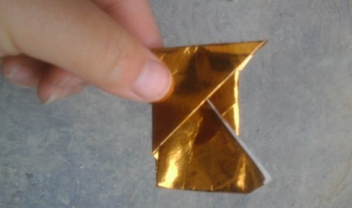 教你用元宝纸叠济公帽很好看简单