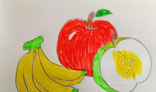 苹果香蕉的简笔画画法看完你学会了么