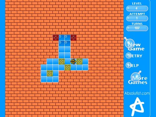 "经典推箱子"第四关攻略,大师来详解 - 天晴经验网