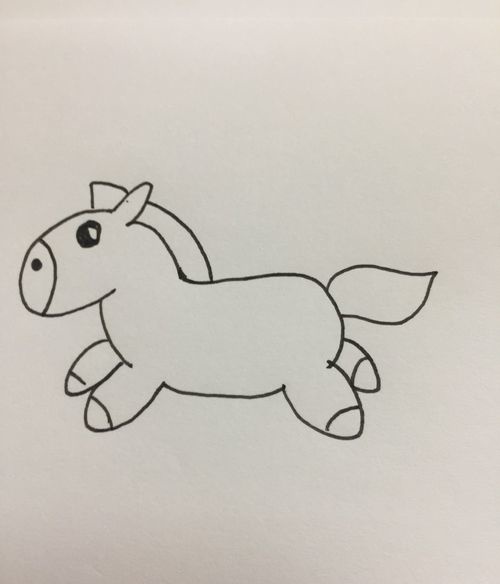 马怎么画简单好学 需要技巧