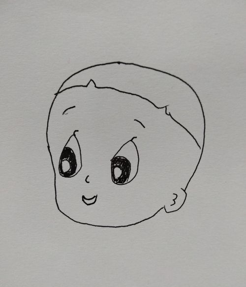 儿童简笔画大头儿子的画法看完就明白了
