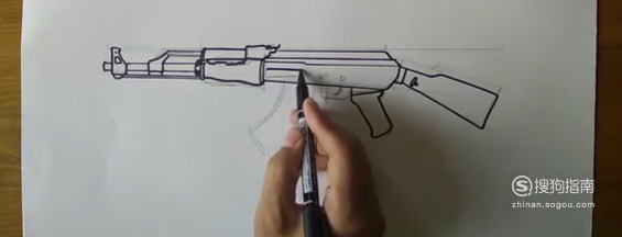 ak47简笔画怎么画看完就差不多明白了
