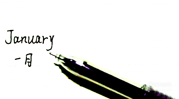 01注意首字母大写,书写格式如下图所示,一月january02二月 february