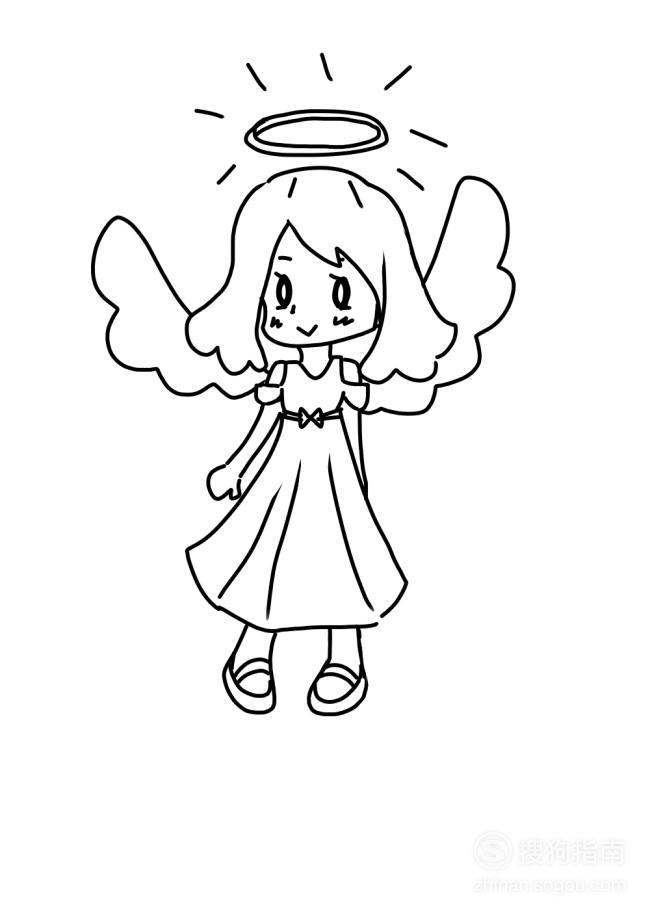 人物绘画小天使怎么画
