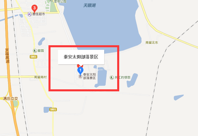 太阳部落景点地图图片