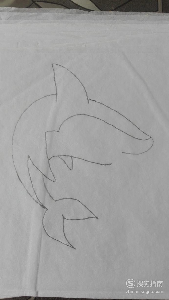 如何画鲨鱼的简笔画学到了学到了