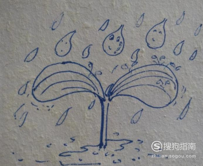 小雨滴形状月牙形图片