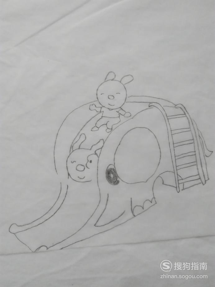 简笔画小兔子滑滑梯的画法帮你安排了
