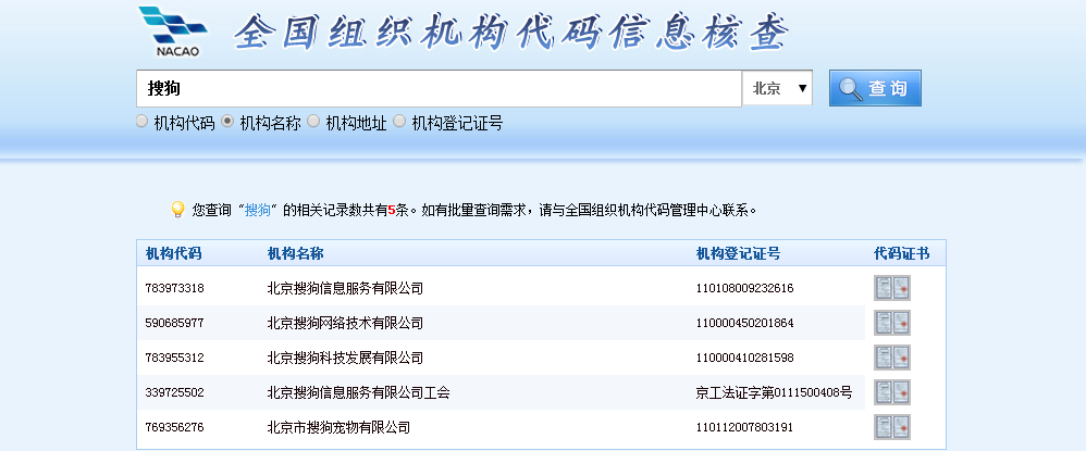 公司的组织机构代码怎么查询每天涨姿势