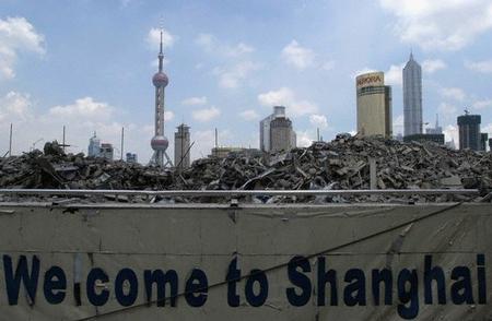 上海——建筑工地上的生活