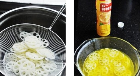 正宗橙汁藕片的做法 怎样做一份清凉可口的橙汁藕片