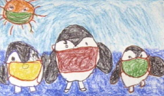 预防新型冠状病毒肺炎儿童画 防治新型冠状病毒肺炎的儿童画怎么画?