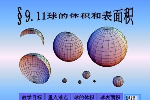 球体表面积 数学术语 搜狗百科